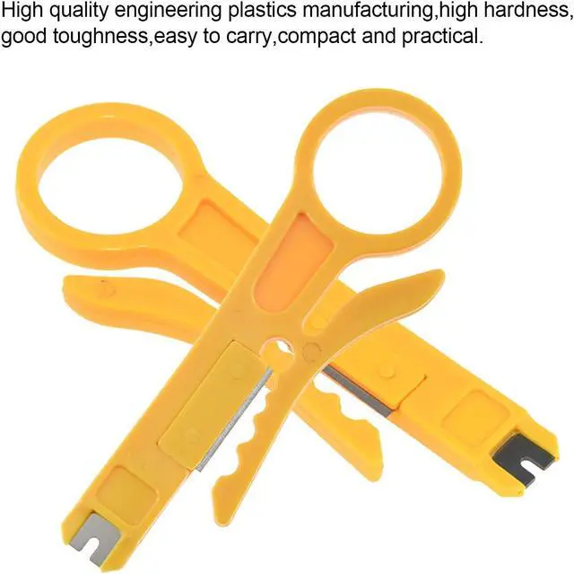 Alt view image 7 of 7 - 2pcs Mini Portable Wire Stripper Plier Muti-Functional Crimper Cutter for 3D Printer Cable PTFE Cable