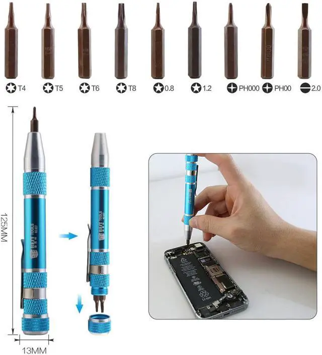 Alt view image 5 of 7 - 19 in 1 Assemble DissembleTools Kit Pry Tool Opening Screwdriver Set for IPone iPad Mobile Phone Repairing