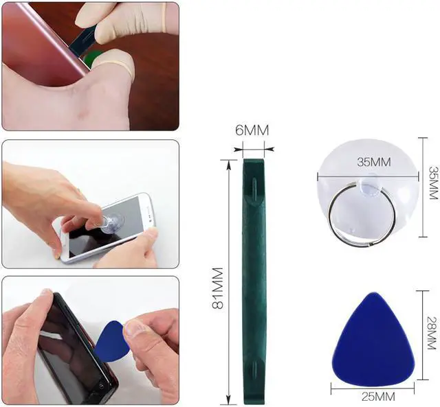 Alt view image 2 of 5 - BST-9900C 6 in 1 Precision Screwdriver Kit 0.8 Pentalobe T6 T8 Trox Suction Cup Spudger for Mobile Phone Repair Tools Set