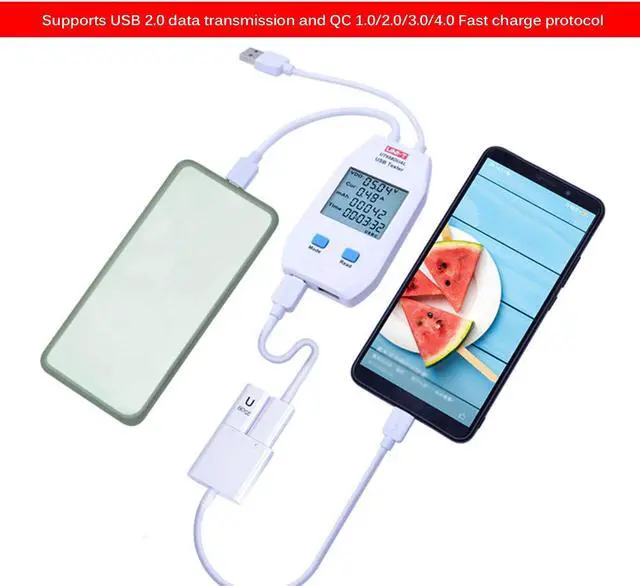 Alt view image 5 of 7 - UNI-T UT658DUAL USB Power Meter LCD USB Tester Detector