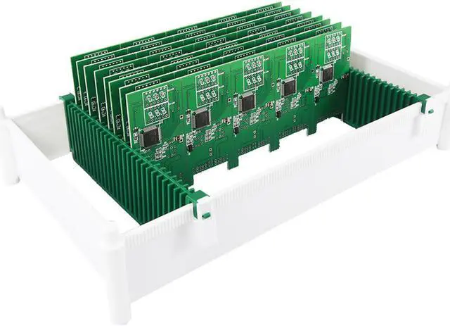 Main image of Anti Static Adjustable LCD Screen Holder Plastic Tray for iPhone Samsung Dismountable Mobile Tempered Glass Storage Box - 1 Floor