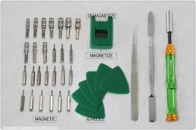 Alt view image 6 of 7 - BST-8929 37 in 1 Multi-function Precision Screwdriver Set with Tweezers Magnetizer Spudger Screwdriver Bits Repair Tools Kit Set