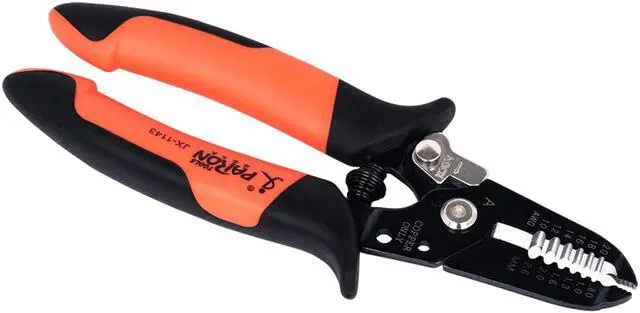 Alt view image 2 of 7 - PARON JX-1143-A 6-hole Multifunctional Wire Stripper Fine Grinding Stripping Shearing Type Wire Clamping Pliers Double-layer Two-color Comfortable Handle Wire Cutting Pliers AWG20-10 0.8-2.6mm²