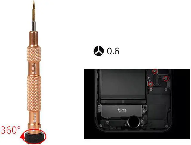 Main image of Kaisi K-8119 Screwdriver Open Repair Tools For iPhone 7/ Huawei P8 Smartphone - 0.6Y Type