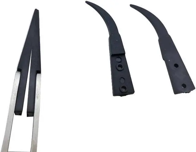 Alt view image 5 of 7 - Rebound Tweezers Stainless Steel Anti-static Precision Tweezers Electronic Maintenance DIY Metal Soldering Precision-Welding