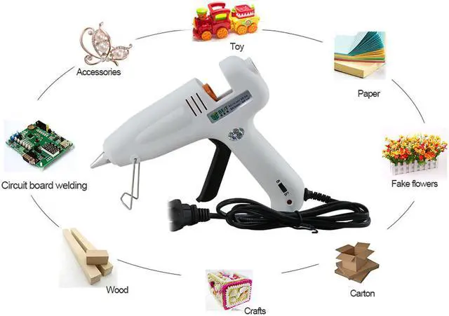 Alt view image 3 of 7 - BST-B-B Hot Melt Glue Gun Heating Repair Tool Switch Electric 110V-220V 40W Glue Sticks Heating Craft Repair Tool