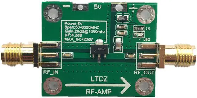 Main image of RF Power Amplifier Board Transmitter Circuit Board Amplifier Module 20dB Gain 50M-6000MHz SBB5089