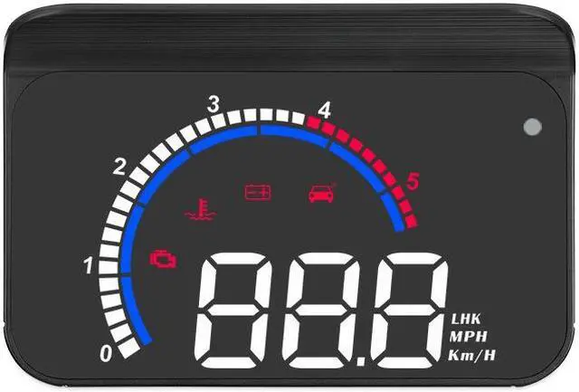 Main image of Car HUD Display Head Up Display Windshield Projector with Speed Digital Clock Overspeed Warning Mileage Measurement Water Temperature Direction Single Range Display for All Vehicles