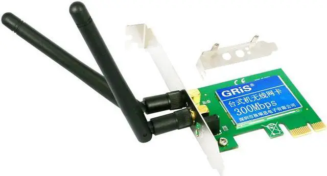 Alt view image 2 of 7 - PCI-Express WiFi Adapter Wireless 300Mbps 2.4G Wireless Network Adapter PCIe Wi-Fi Cards Wi-Fi Adapters