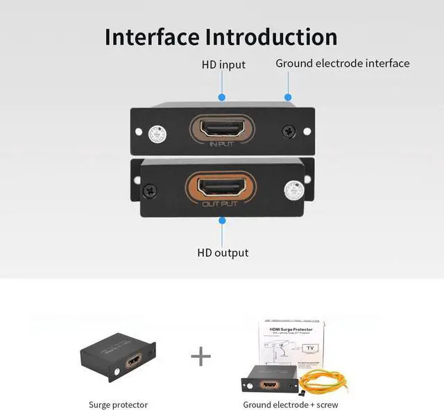 Alt view image 2 of 7 - HD Surge Protector Mini Portable Protector 4K 3D for ESD and Surge Protection Anti-thunder Anti-static