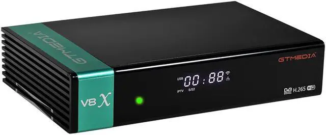 Alt view image 4 of 6 - GTMEDIA V8X DVB-S/S2/S2X FTA Digital Signal Receiver Set-top Box Full HD 1080P Remote Control Built-in WiFi H.265 V8 Nova Upgrade