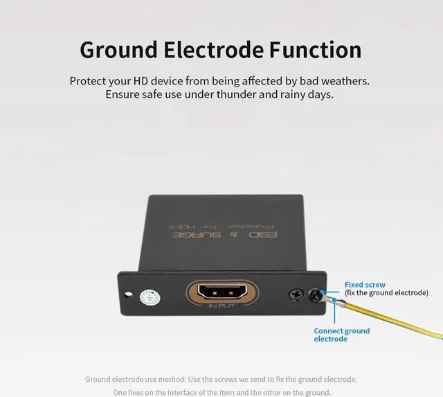 Alt view image 6 of 7 - HD Surge Protector Mini Portable Protector 4K 3D for ESD and Surge Protection Anti-thunder Anti-static