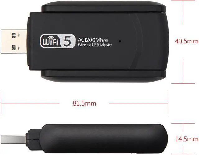 Alt view image 7 of 7 - Wireless USB WiFi Adapter 1200Mbps Lan USB Ethernet 2.4G 5G Dual Band WiFi Network Card WiFi Dongle
