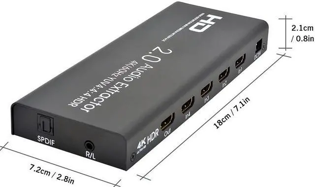 Main image of 4K HD 2.0 Switcher Switch Splitter 4 in 1 out 4KX2K/60HZ HDCP 2.2 Compatible For PS4 Pro Blue Ray DVD Xbox