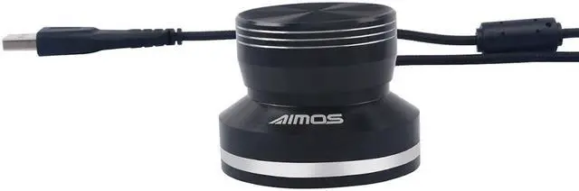 Alt view image 6 of 7 - AIMOS USB Audio Volume Controller Knob Volume Adjuster Rotary Computer Speaker Volume Control Switch For Win7/8/10/XP/Mac/Vista Android (Black)
