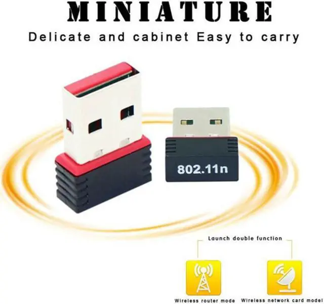 Alt view image 3 of 7 - RTL8188 USB WIFI Adapter Mini Wireless Adapter Fast Speed LAN Card 150M Lightweight Receiver Network Cards For Windows Mac Linux