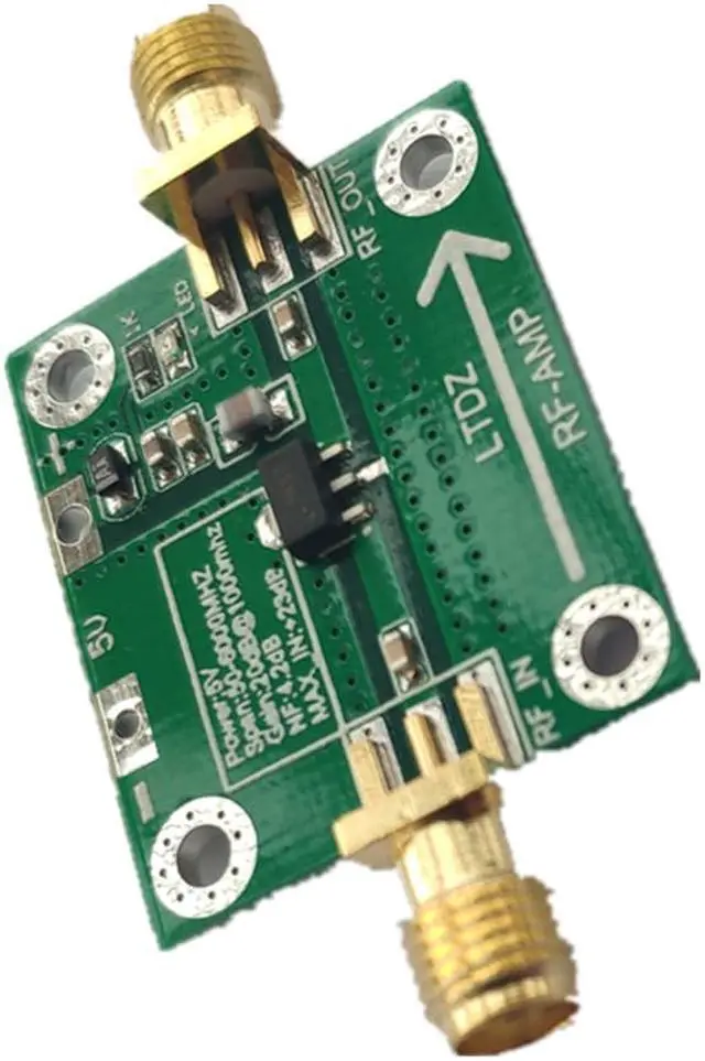 Alt view image 3 of 7 - RF Power Amplifier Board Transmitter Circuit Board Amplifier Module 20dB Gain 50M-6000MHz SBB5089