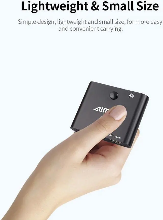 Alt view image 5 of 7 - AIMOS AM-PS401 Gaming Keyboard and Mouse Converter Adapter for Game Controller Plug & Play for PS4/PS4 Pro/Slim/Xbox One/Xboxone S/X/PS3