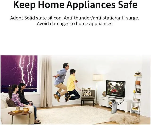 Alt view image 4 of 7 - HD Surge Protector Mini Portable Protector 4K 3D for ESD and Surge Protection Anti-thunder Anti-static