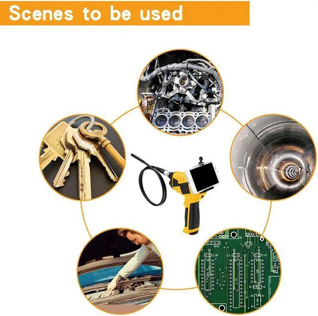 Alt view image 6 of 6 - 8MM WiFi Handheld Endoscope 1080P Inspection Camera for Auto Repair Tool Snake Hard Waterproof Industrial Home Endoscope - 1M