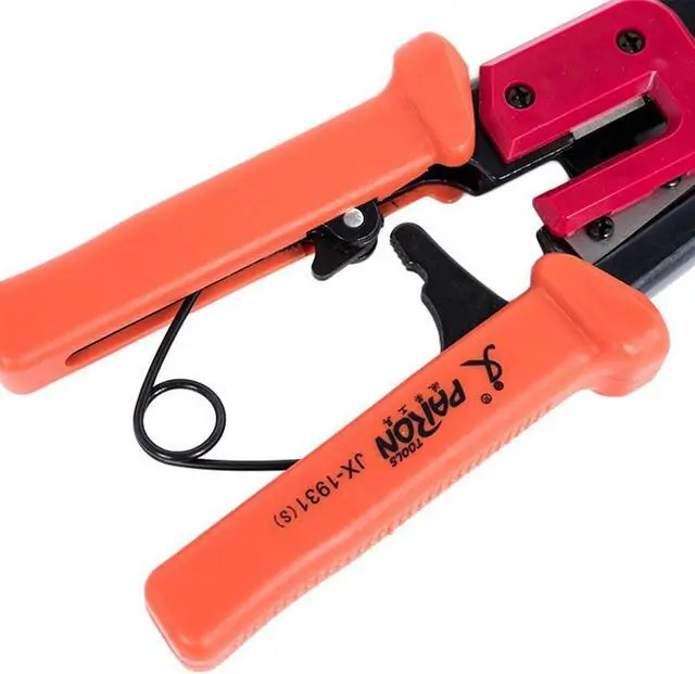 Alt view image 2 of 7 - 3-In-1 Crimping Tool PassThrough Cutter for RJ22/4P RJ11/6P RJ45/8P Ethernet Network LAN Cable Plier Crystal Head Cable Cutter Peeling Shear