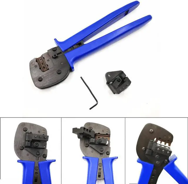 Alt view image 6 of 7 - A-2546B Crimping Plier 2.5-6mm 14-10AWG Multi-Tool Connector Crimping Tool Cable Cutter Wire Crimper