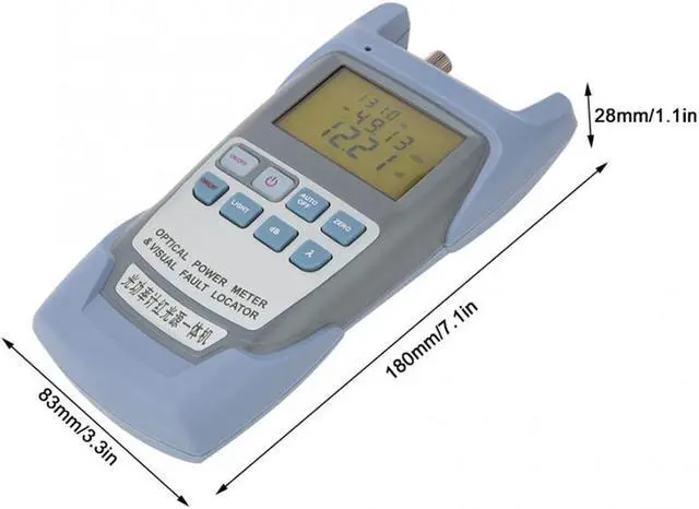 Alt view image 4 of 7 - Handheld Fiber Optical Power Meter Visual Fault Locator Fiber Optic Cable Tester -70~ + 10dB