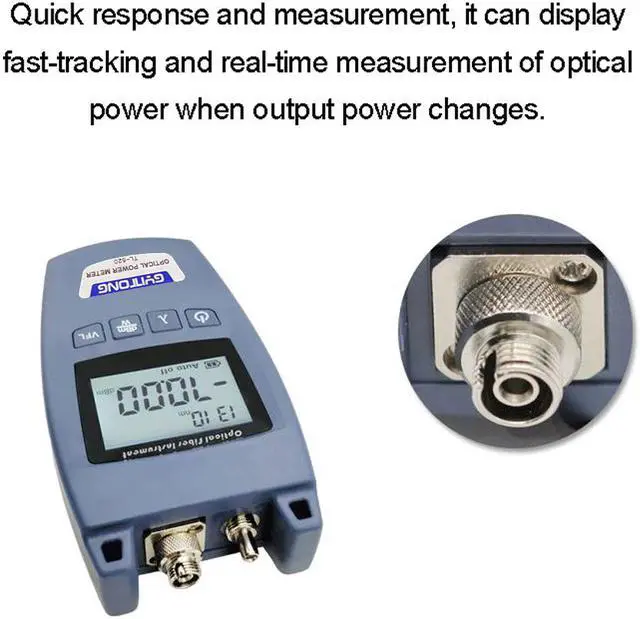 Alt view image 6 of 7 - TL-520 Handheld Optical Power Meter Universal Connector Fiber Light Decay Testers Machine Fiber Optic Cable Tester Locator