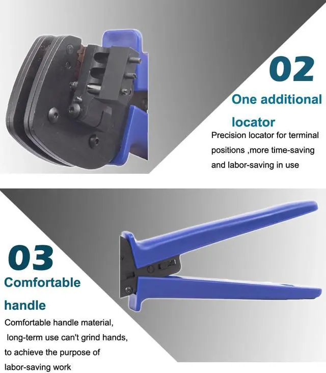 Alt view image 5 of 7 - A-2546B Crimping Plier 2.5-6mm 14-10AWG Multi-Tool Connector Crimping Tool Cable Cutter Wire Crimper