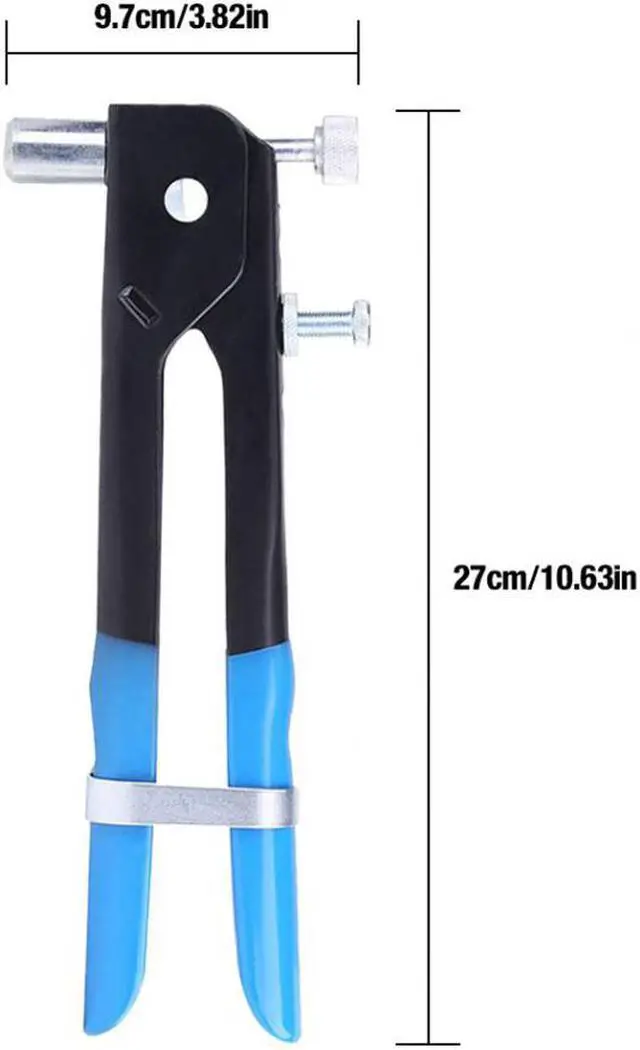 Alt view image 6 of 7 - 106pcs/Set Blind Rivet Gun M3-M8 Nutsert Flat Head Rivet Nuts Hand Riveting Kit Repair Tools Threaded Insert Rivet Gun