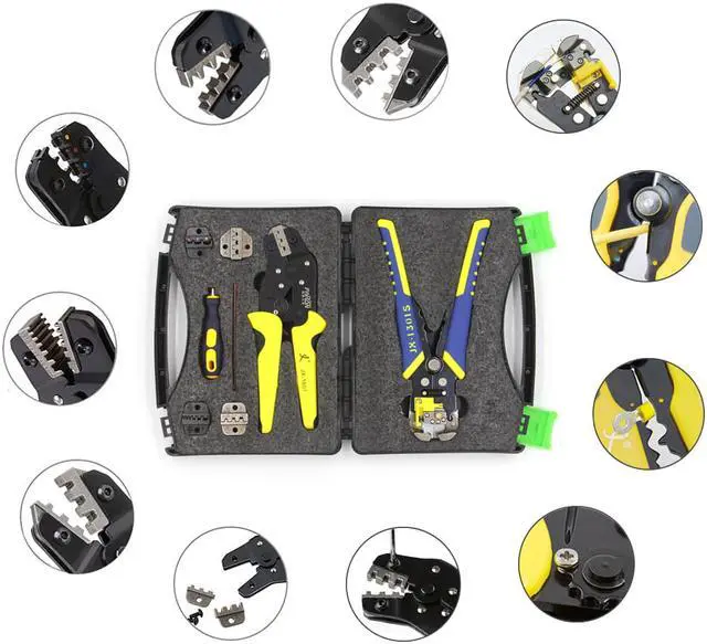 Alt view image 5 of 7 - PARON JX-D5301S Crimping Tool Professional Wire Crimper Multi-tool Wire Stripper Cutting Pliers Cable Cutter Tools Set