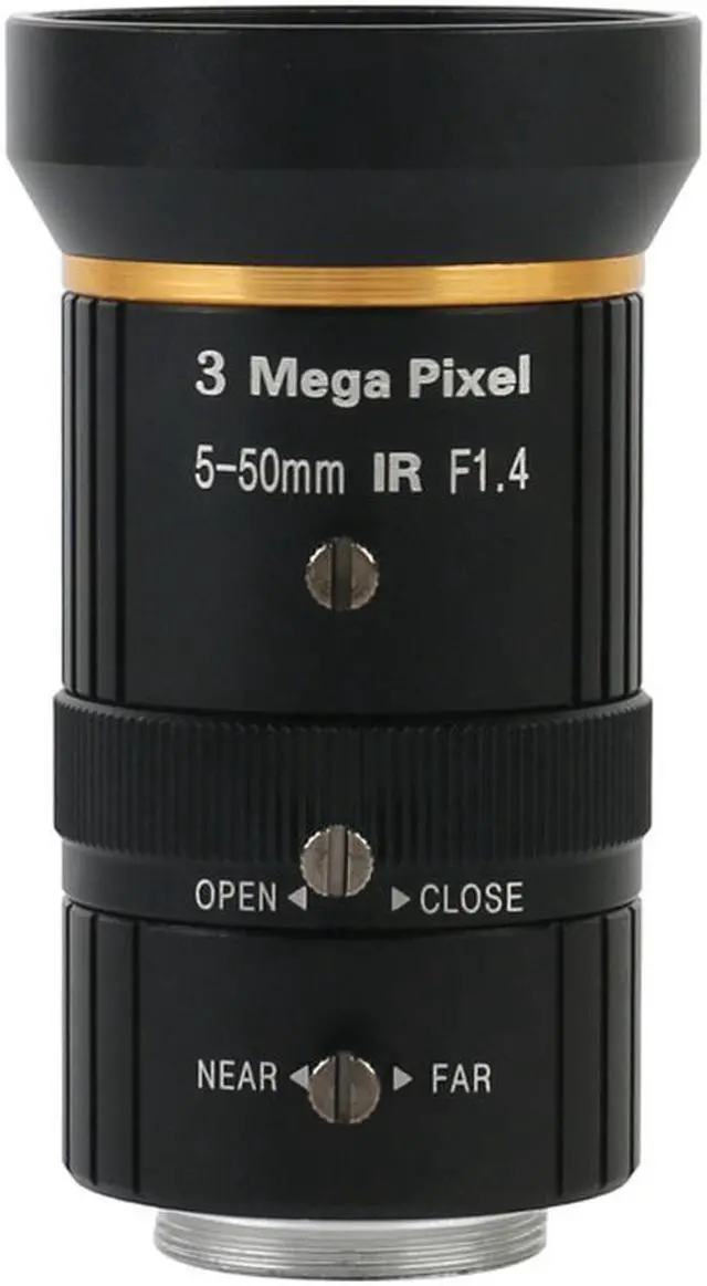 Main image of 1/2.5" 3MP 5-50MM Focal Length Zoom CS C Mount Lens Adjustable Aperture Iris High Precision Low Distortion For Factory Workshop