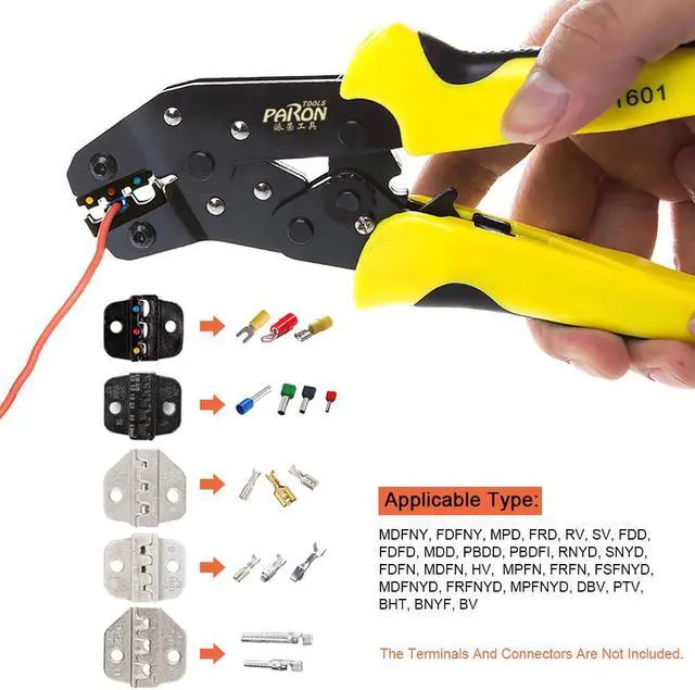 Alt view image 4 of 7 - PARON JX-D5301S Crimping Tool Professional Wire Crimper Multi-tool Wire Stripper Cutting Pliers Cable Cutter Tools Set
