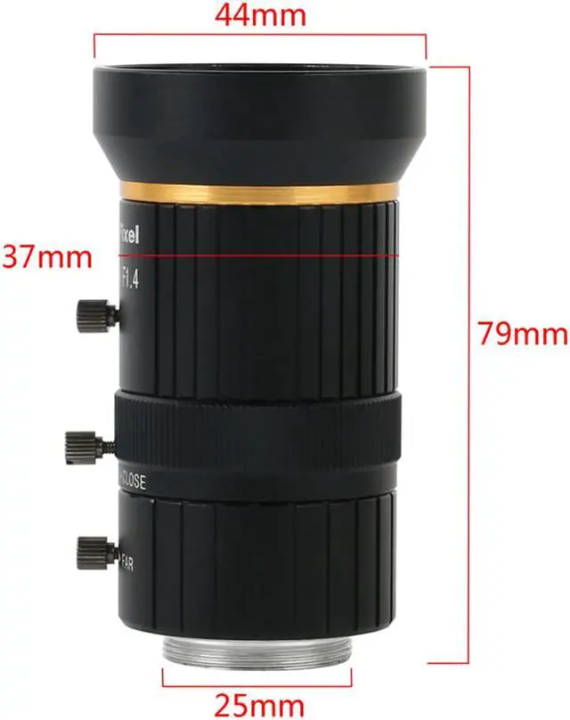 Alt view image 5 of 5 - 1/2.5" 3MP 5-50MM Focal Length Zoom CS C Mount Lens Adjustable Aperture Iris High Precision Low Distortion For Factory Workshop