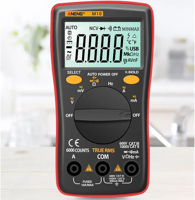 Alt view image 2 of 6 - ANENG M10 Digital Multimeter Transistor Tester Analog 6000 counts Multimetro Profesional Capacitor Inductance Meter rm101/zt102