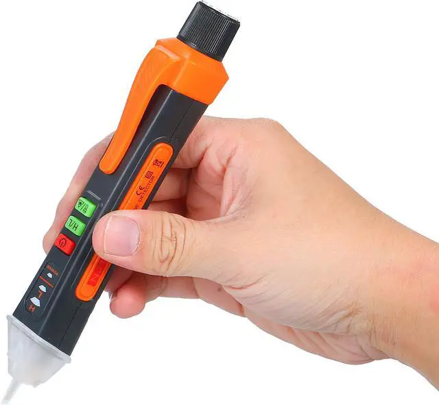 Alt view image 4 of 7 - NJTY Portable Non-contact AC Voltage Tester Pen Shaped V~Alert Detector with Sound and Light Alarm and LED Flashlight Laser pen