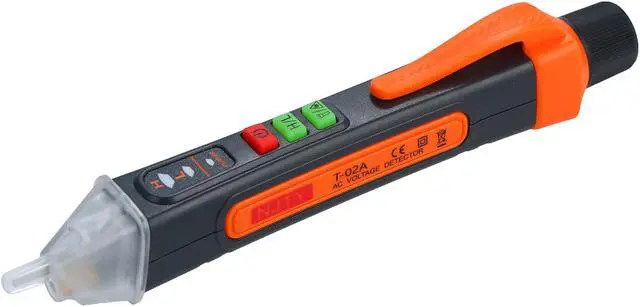 Alt view image 2 of 7 - NJTY Portable Non-contact AC Voltage Tester Pen Shaped V~Alert Detector with Sound and Light Alarm and LED Flashlight Laser pen
