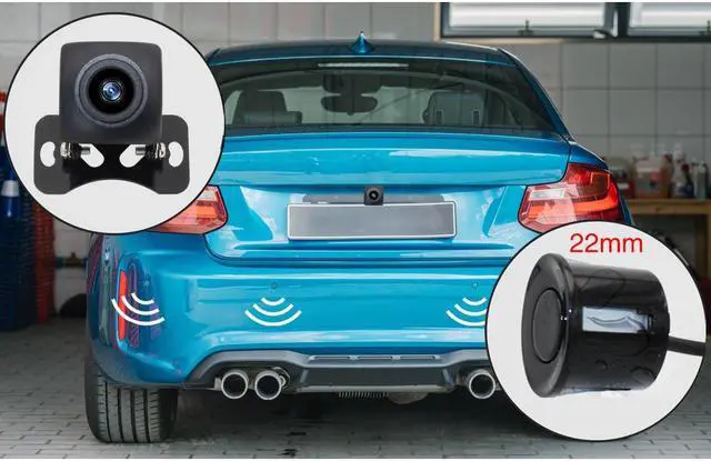Alt view image 4 of 6 - 4pcs Wireless Backup Camera HD WIFI Car Auto Vehicle Reverse Backup Radar System for(12V) Car SUV MPV WiFi Backup Camera with Night Vision IP67 Waterproof LCD Wireless Reversing Monit