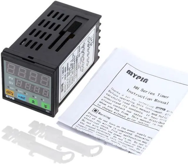 Alt view image 3 of 6 - 90-260V AC/DC Digital Timer Countdown Time Counter Relay Output 1 Alarm