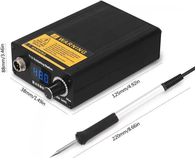 Alt view image 7 of 7 - T12 Soldering Station Infrared Soldering Station Portable Bga Rework Station with Soldering Tips Welding Tools