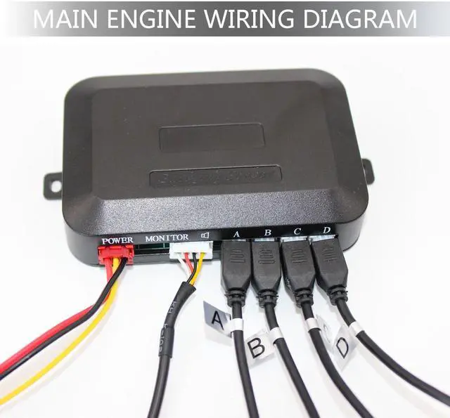 Alt view image 3 of 6 - 4pcs Wireless Backup Camera HD WIFI Car Auto Vehicle Reverse Backup Radar System for(12V) Car SUV MPV WiFi Backup Camera with Night Vision IP67 Waterproof LCD Wireless Reversing Monit