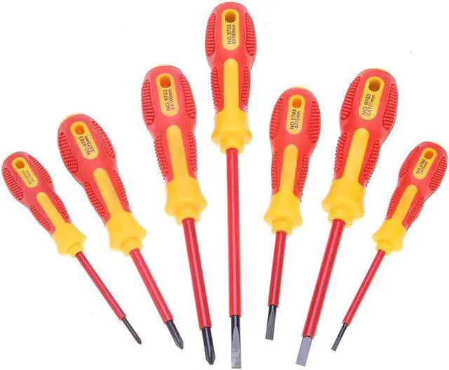 Alt view image 3 of 7 - 7pcs PH3 / PH5 / PH6 Insulated Screwdriver Set Slotted Cross Screw Driver for Repair Tool