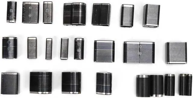 Alt view image 5 of 7 - 24Pcs Hollow Hole Shaped Punch Set Short Leather Belt Drilling Tool Oval Round Square Leather Craft Tool