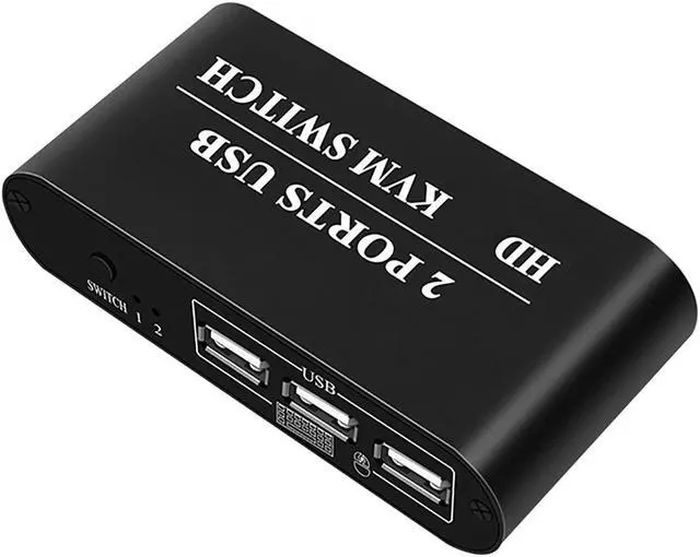 Alt view image 4 of 7 - KH21 4K30Hz Switcher HD USB KVM 2 Port Splitter for Sharing Monitor Keyboard Mouse Printer Plug And Play HD Audio Extractor Spdif Video Converter Video Adapter