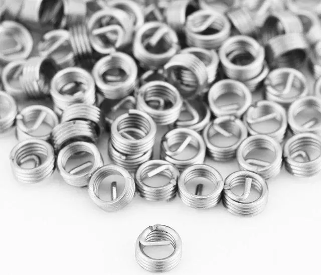 Alt view image 4 of 6 - 100pcs/Lot M3 x 0.5 x 1D Screw Thread Insert Stainless Steel Coiled Wire Inserts Helical Tapping Screws Repair Tools Fasteners
