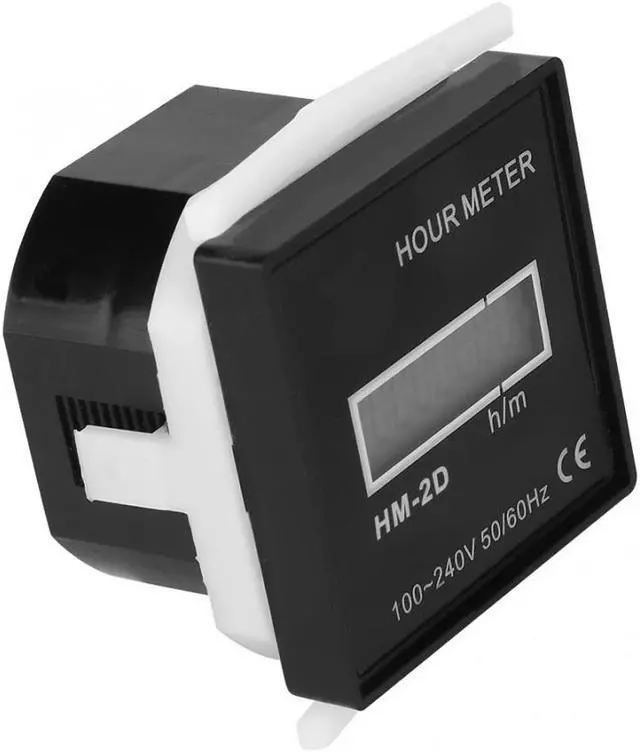 Alt view image 4 of 7 - Time Counter AC220 240V Digital Electrical Counter LCD Display Time Meter Gauge Counter Time Gauge