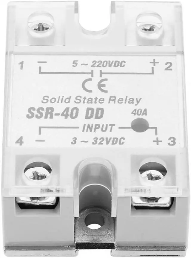 Alt view image 2 of 7 - Newstyle SSR-40 DD 40A 5-220VDC Solid State Relay For Industrial Automation Process