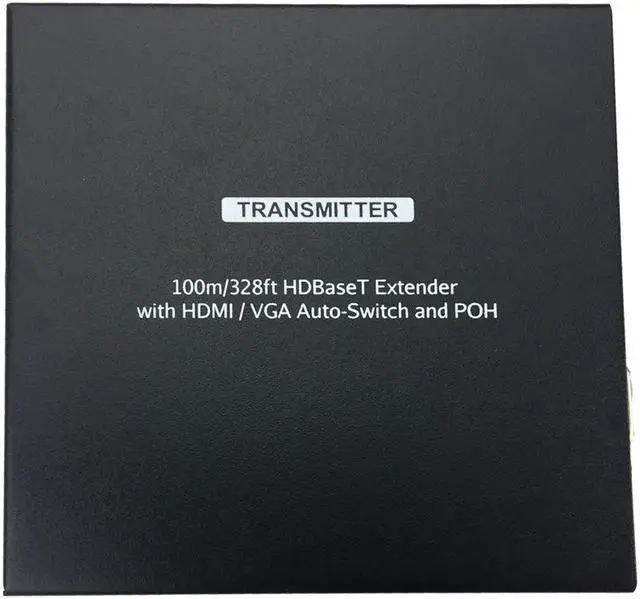 Alt view image 4 of 5 - HDMI Extender Kit 100M 2-in-1 HDMI VGA to HDMI Extender Scaler with Audio POH HDCP