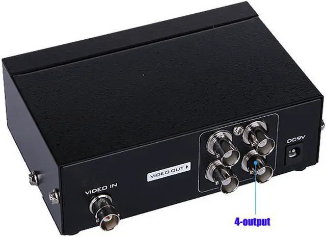 Alt view image 4 of 4 - 4-port BNC Video Splitter Converter CCTV DVR Composite Video BNC Box(Not SDI Splitter Box)