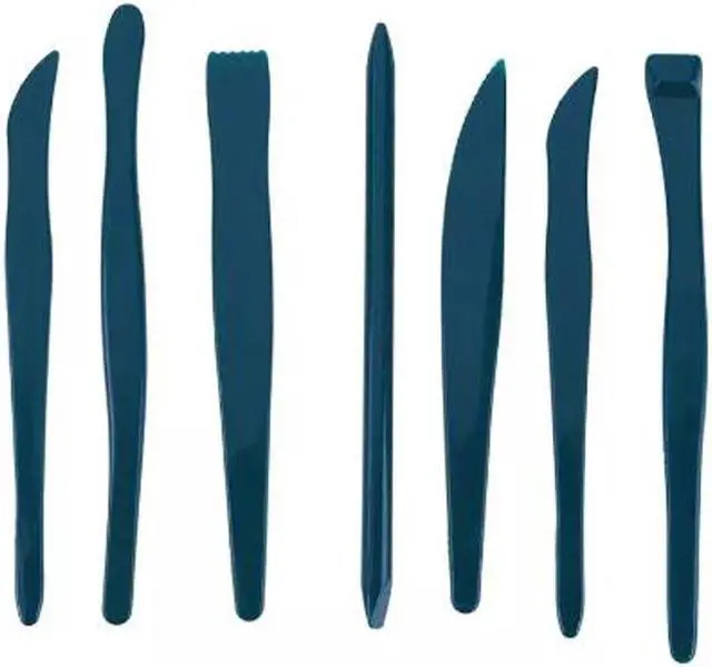 Main image of 7pcs Plastic Art Craft Clay Pottery Tools Sculpture Carver Pottery Ceramics Craft Carving Tool Multifunctionall DIY Hand Tool